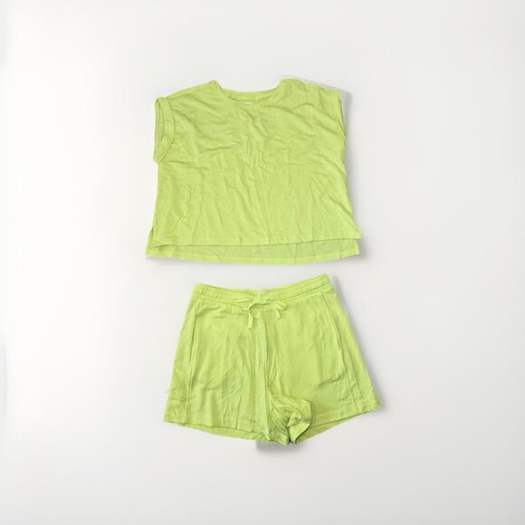 Lou & Grey Signature Soft Pull On Lounge Shorts And Shirt Set Medium Large - Picture 1 of 7